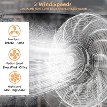 GFJYKDL Misting Fan, Oscillating Stand Up Fan with Mist, 3-Speed and Adjustable Height, Cooling Fan for Patio, Outside Restaurant, Garage, Gym,71cm/28in