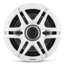 Clarion Marine 4 Channel Amp & 7.7" Speakers with 10" Grey Grill Boat Audio Bundle