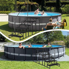 6 Step Hot Tub Steps with Handrail, 660 LBS Heavy Duty Non-Slip Metal Hot Tub Stairs, Outdoor Spa Steps with Safety Railing for Above Ground Pool, RV, Deck and Hot Tub