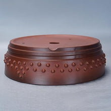 ULTRAWAVE Flower Pots Purple Sand Handmade Antique Round Breathable Gardening Bonsai Pot Decorative Planter(Small)