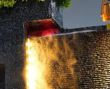 Mountain Water Fountain with LED Lights - Indoor/Outdoor Decorative Waterfall(B)