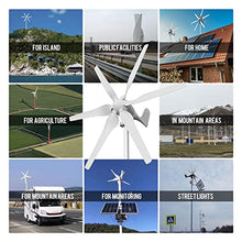 Wind Turbines Generator 400w 600w 1000W Wind Turbine Generator 12v 24v 48v Horizontal Wind Turbine Generator Free Power New Energy Alternative Accessories (6 MPPT Controller)