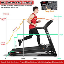IMPREMEY Folding Treadmill with Incline 15%, 3.5HP Power, 350 Lb Capacity, 11 MPH, 50" x 19" - Black