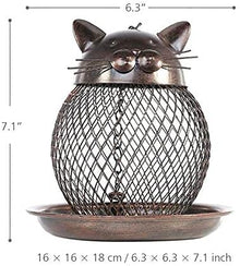 Feiyx Outdoor Bird Feeders, Great for Wild Birds, Garden Yard Outside Decoration,Outdoor Hanging Metal Wild Bird Feeder