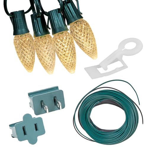 Novelty Lights 1000 Feet C9 LED Christmas Lights, Expert Decorator Kit