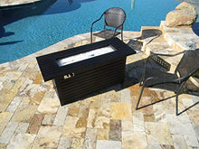 Hiland AFP-RT Propane 50,000 BTU Fire Pit, Retangular, Matte Black