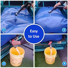 Large Capacity Soft Water Bag Bathtub Bladder For Water Storage with Faucet and Pull Ring, Outdoor Farm Agricultural Drought-resistant Folding PVC Water Reservoir Tank Replacement, Blue ( Size : 3x1.7