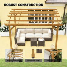 Arched Pergola with Trellis for Outdoor Garden Support