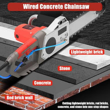 5800/6500W Electric Diamond Concrete Chain Saw, Handheld Brushed Chainsawwith Water Fed Dust Suppression for Granite, Reinforced Concrete