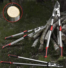 EliteBloom Pruning Shears, Garden Loppers Long Handle Telescopic Anvil Loppers, Landscaping Rough Dead Tree Pruning Tool, Extendable 69-103Cm Garden Pruner,4×Clippers