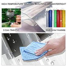 Broom and Mop Holder Clear Outdoor Tarp Curtains with Grey Side Panels for Gazebo Pergola Patio Waterproof PVC Plastic Cover Sheet with Zip Door Customizable Size 4x3m Rain Curtain for Protection and