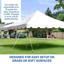 Party Tents Direct 15'x15' Weekender Canopy Tent with Sidewalls - Easy Up for 50 Guests White