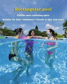FFCJJDS Oversized Family Swimming Pool Outdoor Paddling One Color