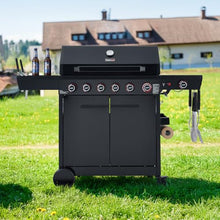 Royal Gourmet GE6001H 6-Burner Gas Grill with Sear and Side Burner, Black