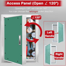 LZMZMQ 24 30 36 48 60 80 Inch Tall Access Wall Panel for Drywall, Paintable Access Hatch for Plasterboard Walls, Fire Inspection Door Plumbing Maintenance Panel Kit, Recessed(16inx48in/406mmx1219mm)