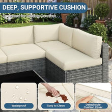 Patio Sectional Furniture Set, Wicker Outdoor Furniture Set for All-Weather