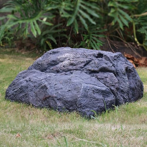Patio False Stone Cover, Fiberglass, Hollow Outdoor False Stone for Lawn and Garden Landscaping