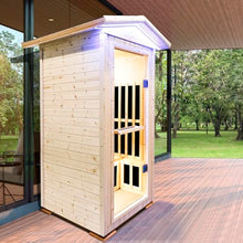 EPOFIT 1 Person Far Infrared Sauna with Bluetooth Natural