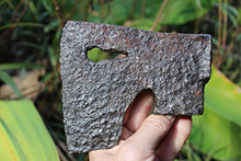 Unknown European Medieval German Iron Axe with Key-Shape Hole #12A Black