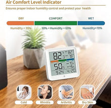 JDXQBLD Multifunction Weather Station, Temperature Humidity Sensor Clock Backlight Bedroom Baby Room Digital Temperature Monitor Home Life High-Precision Sensor