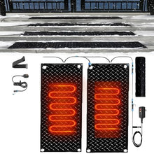 AMHUKIP Snow Melting Mat - Premium Non-Slip Rubber Outdoor Snow Removal Mat for Walkways, Stairs, and Roofs | for Winter(40x120cmx2Pcs)