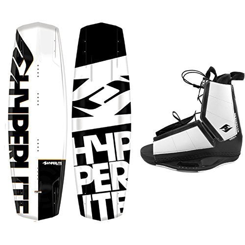 Hyperlite Wakeboard Agent with Destroyer Bindings White Black 138 cm