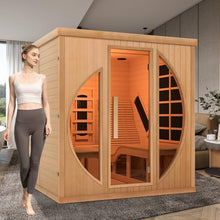 iDOTODO Far Infrared 2-Person Recliner Sauna Hemlock