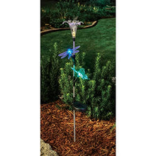 Solaris Solar Flower/Insect Trio Stake Light Lawn Ornament