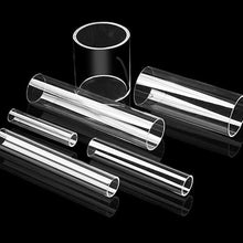 EVANEM Acrylic Pipe Transparent Tube Hollow Duct PMMA, for DIY Projects Water Cooling System Plumbing(55x49x500mm)