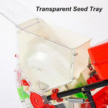 Garden Seeder and Fertilizer, Manual Seeder Hand Push Seeder Machine, Quantitative Sowing, Simultaneous Sowing and Fertilization, for Corn Soybean Peanut Seeds(5-Nozzle)