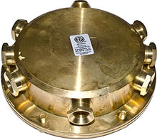 Dabmar Lighting UWB-8 Solid Brass Underwater Connection Box 7-Light, Brass Finish