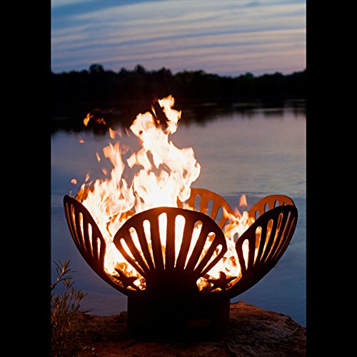 Fire Pit Art BarefootBeach-FPA-MLS120-NG Fire Pit NG, Metal