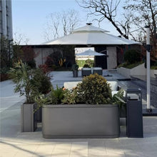 Outdoor Planter Box Landscape Flower Bed Planting Trough Flower Box