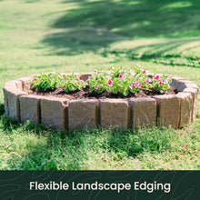 Beuta Sandstone BlockXL Garden Edging - 9.5 Inches Tall, Easy Install 40pk, Sandstone