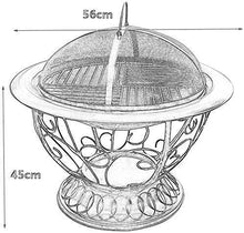 Fire Pits Outdoor Wood Burning Outdoor Fire Pit Deep Bonfire Wood Burning Patio & Backyard Firepit for Outside with Round Spark Screen, Fireplace Poker with Cover BBQ Cooking for Outsid