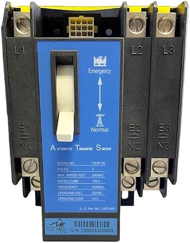 Manual Transfer Switch | 3 Pole | 125 Amp | 50/60 HZ | Easy to Install | 1 Year Warranty!