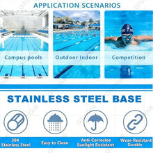 QITUJOUR 20in x 20in Swimming Starting Block, 304 Stainless Steel Non-Slip Diving Boards, 15°Inclined Professional Diving Platform, Indoor Outdoor Competition Professional Diving Boards(Upgrated)