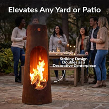 Sunnydaze Santa Fe Large Wood Burning Chiminea Outdoor Fireplace, 50"