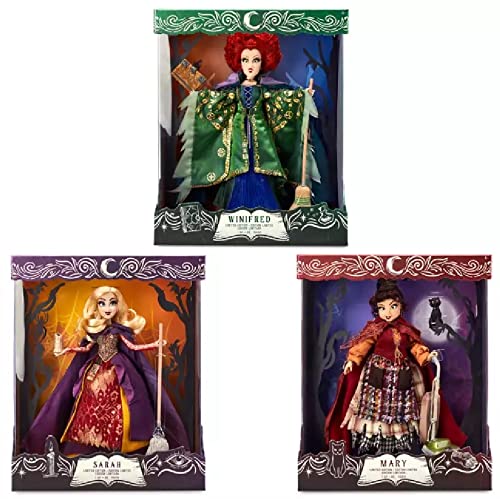 Doll 3 Sisters Set Sarah, Mary, Winifred Sanderson Hocus Pocus Limited Edition