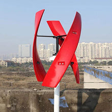 Vertical Wind Turbine Generator 3 Blades, Free Energy 600w MPPT Controller for Home Factory Use (24v 48v 300RPM)