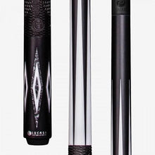 LUCASI LUXP1 Lux Cue Midnight Black Silver Inlay