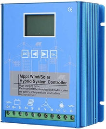 CHRISK Battery Energy Controller 8000W Wind Turbine Generator Hybrid Wind Solar Controller Booster MPPT LCD Screen,48v