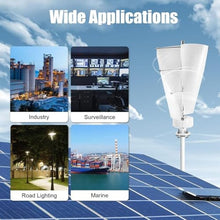HYZHANHONG 3000W Vertical Wind Turbine Generator Kit - 12V24V48V 2-Blade Solar Wind Power System with Controller for Home, Boat, Marine, Garden (White),12v