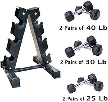 Gymnastics Power Hex Dumbbells Free Weights Set with Rack 190 LB