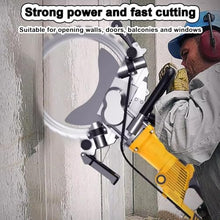 Electric Chainsaw,Handheld Wall Cutter Concrete Ring Saw, High-Power Toroidal Concrete Saw,with Water Fed Dust Suppression (Ac8600)