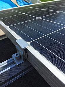 Planet 4 Solar - Mounting Kit for mounting 4 Solar Panels to a Shingle roof, with Clamps, T-Mounting Brackets & 88 Inch Made in the USA Rails.