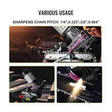 MXJCKSOQ Saw Chain Grinder 3000RPM Electric Aluminum Bench Chainsaw Sharpener Portable Adjustable Angle Tool Polisher for Beginners DIY