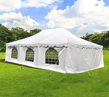 Party Tents Direct 20' x 30' Weekender Canopy Tent with Sidewalls Heavy Duty White