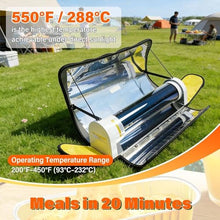 WEIZIIA Solar Stove Portable Stove Solar Oven, Solar Oven Portable Oven-4.5L Large Capacity Solar Cooker Outdoor Oven Camping Stove with Thermometer for 3-5 People Backpacking Hiking Family Party