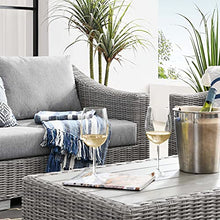 Lounge Sectional Sofa Chair Set, Rattan, Wicker, Grey Gray, Modern, Outdoor Patio Balcony Bistro